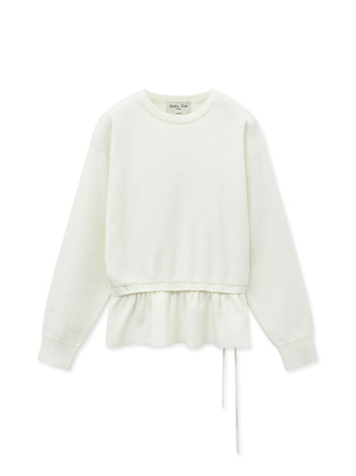 MATIN KIM Knitwear Detachable Skirt Pullover