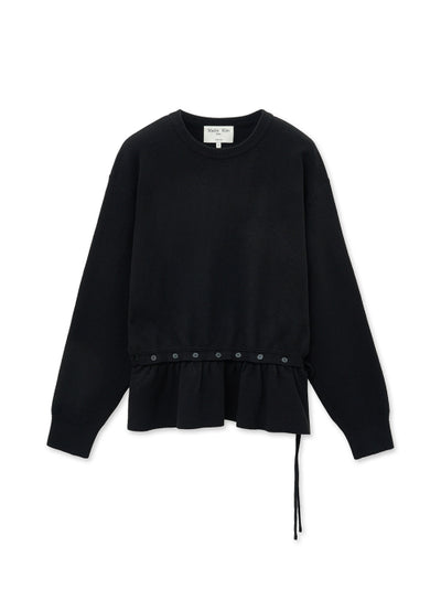 MATIN KIM Detachable Skirt Knit Pullover