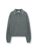 MATIN KIM MATIN KIM Knitwear Back Logo Collar Top for Women