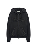 MATIN KIM MATIN KIM Hoodie Zip Up in Charcoal