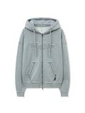 MATIN KIM MATIN KIM Hoodie Zip Up in Grey