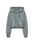 MATIN KIM MATIN KIM Hoodie Crop Zip Up for Women