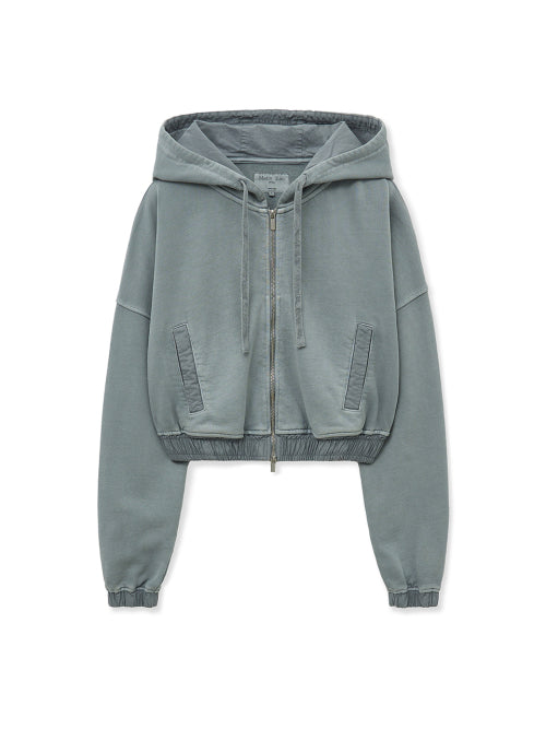 MATIN KIM MATIN KIM Hoodie Crop Zip Up for Women