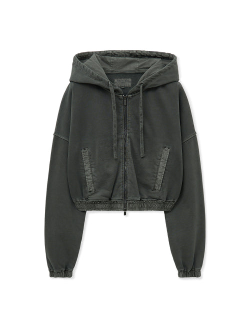 MATIN KIM MATIN KIM Hoodie Crop Zip Up for Women