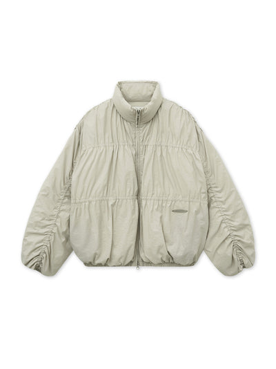 MATIN KIM Padded Jacket High Neck Shirring