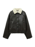 MATIN KIM MATIN KIM FUR COLLAR MUSTANG JUMPER