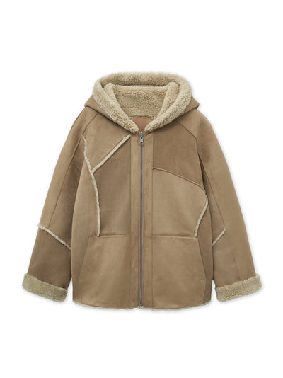 MATIN KIM Reversible Hoody Mustang Outerwear