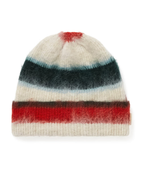 THISISNEVERTHAT THISISNEVERTHAT Striped Mohair Beanie Ivory