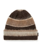 THISISNEVERTHAT THISISNEVERTHAT Striped Mohair Beanie Brown