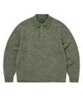THISISNEVERTHAT THISISNEVERTHAT Velvet Knit Polo Green