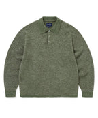 THISISNEVERTHAT THISISNEVERTHAT Velvet Knit Polo Green