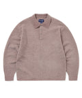 THISISNEVERTHAT THISISNEVERTHAT Velvet Knit Polo Dusty Pink
