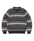 THISISNEVERTHAT THISISNEVERTHAT Fair Isle Knit Sweater Navy