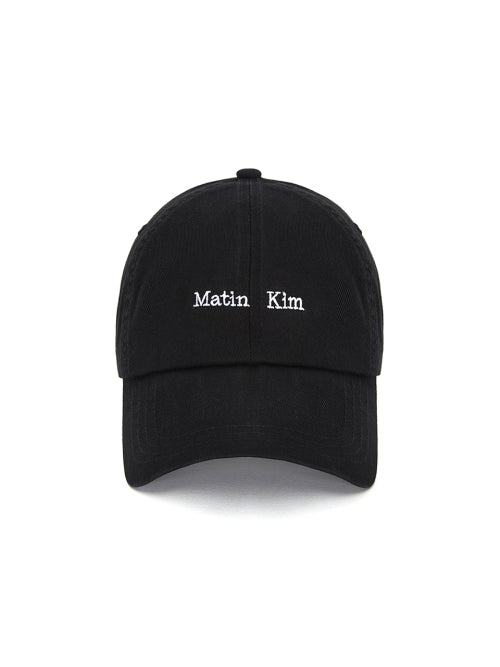 MATIN KIM MATIN KIM Mini Classic Logo Ball Cap in Black