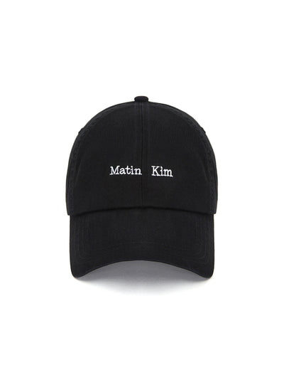 MATIN KIM Mini Classic Logo Ball Cap in Black