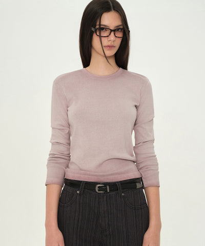 MUSINSA STANDARD WOMAN T-Shirt Smoke Pink