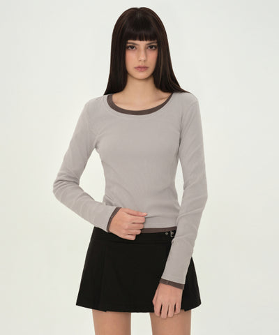 MUSINSA STANDARD WOMAN T-Shirt Ash Gray