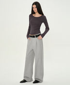 MUSINSA STANDARD WOMAN MUSINSA STANDARD WOMAN T-Shirt Charcoal Gray
