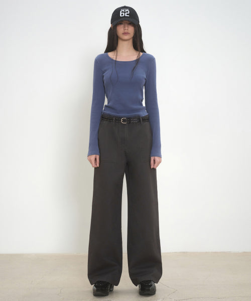 MUSINSA STANDARD WOMAN MUSINSA STANDARD WOMAN T-Shirt Dusty Blue