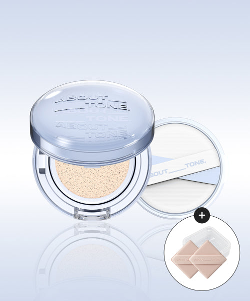 ABOUT TONE ABOUT TONE Water Layer Fit Cushion + Refill (Ruby Cell Puff Gift)