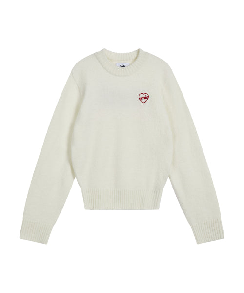 EMIS EMIS Heart Logo Pullover - Ivory
