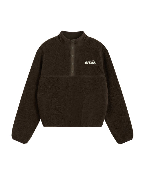 EMIS EMIS T-Shirt Half Neck Fleece Top