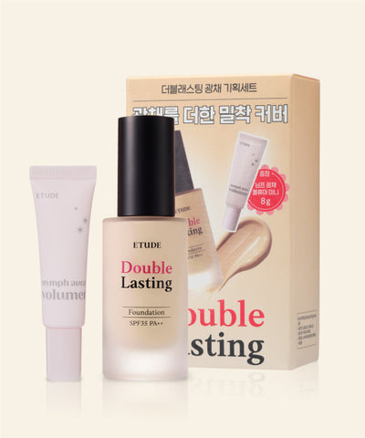 ETUDE Double Lasting Glow Foundation Set