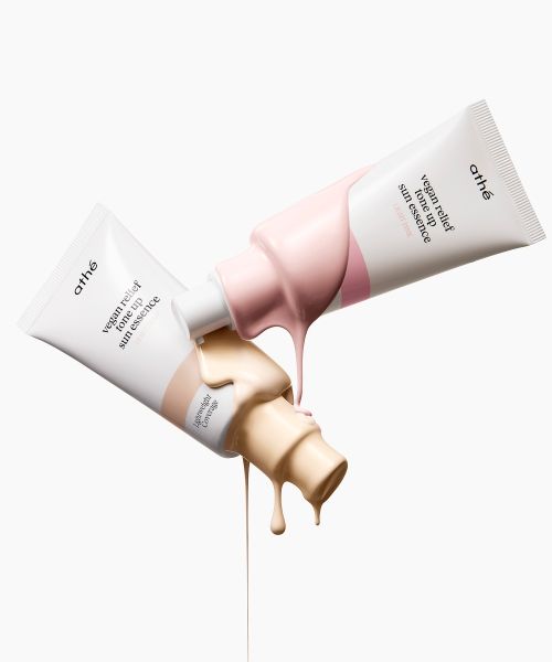 athe A-the Vegan Relief Tone Up Sun Essence 50ml SPF50+ PA++++ Light Pink/Light Beige Choose 1