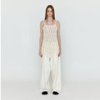 EENK EENK WJEAN Folded Front Wide Denim Pants - Ivory