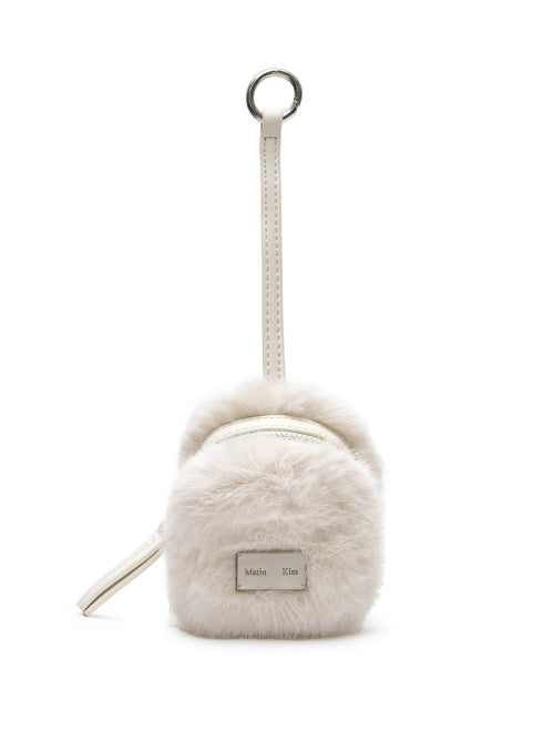 MATIN KIM MATIN KIM Soft Fur Mini Cube Pouch