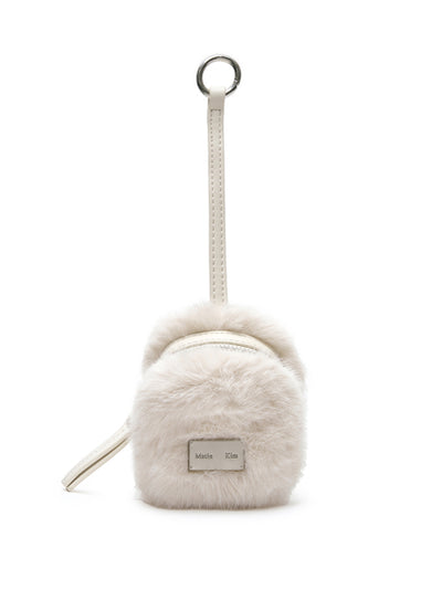 MATIN KIM Soft Fur Mini Cube Pouch