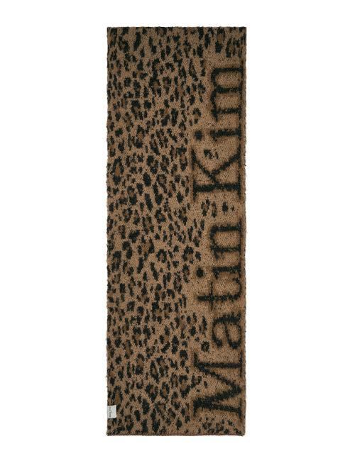 MATIN KIM MATIN KIM Leopard Muffler Free Size