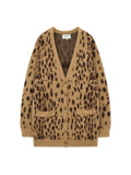 MATIN KIM MATIN KIM Brushed Leopard Cardigan Outerwear