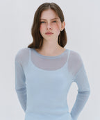 MUSINSA STANDARD WOMAN MUSINSA STANDARD WOMAN Women's Knitwear Cloudy Blue