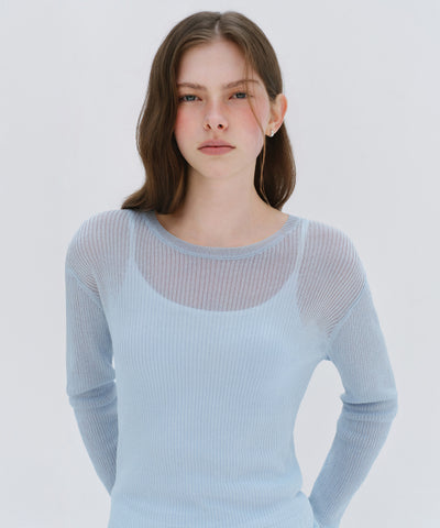 MUSINSA STANDARD WOMAN Women's Knitwear Cloudy Blue
