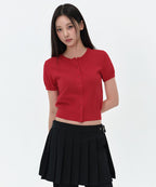 MUSINSA STANDARD WOMAN MUSINSA STANDARD WOMAN Women's Essential Round Neck Short Sleeve Cardigan (Size M)
