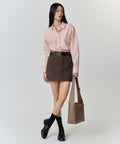 MUSINSA STANDARD WOMAN MUSINSA STANDARD WOMAN Women's RN Cinched Shirt [Rose Water]