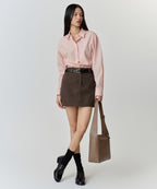 MUSINSA STANDARD WOMAN MUSINSA STANDARD WOMAN Women's RN Cinched Shirt [Rose Water]