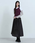 MUSINSA STANDARD WOMAN MUSINSA STANDARD WOMAN Women's Sheer Nylon Pleated Long Skirt [Size]