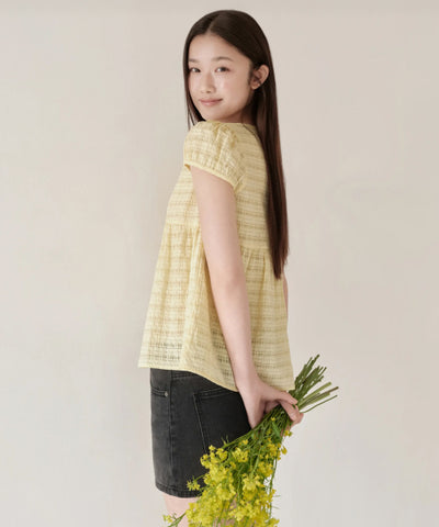MUSINSA STANDARD WOMAN Babydoll Blouse Lemon