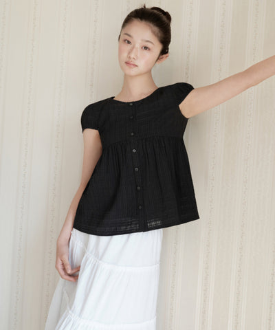 MUSINSA STANDARD WOMAN Babydoll Blouse Black