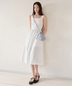 MUSINSA STANDARD WOMAN MUSINSA STANDARD WOMAN Women's Poplin Sleeveless Long Dress [White]