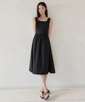 MUSINSA STANDARD WOMAN MUSINSA STANDARD WOMAN Women's Poplin Sleeveless Long Dress (Black)