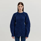 EENK EENK XAVE Open Back Knit Pullover - Navy