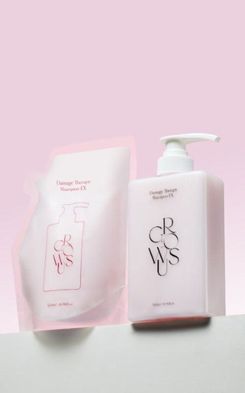 GROWUS Damage Therapy Shampoo EX 500ml (+Refill 500ml)