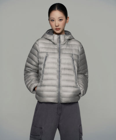 MUSINSA STANDARD WOMAN Padded Jacket Light Gray