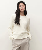 MUSINSA STANDARD WOMAN MUSINSA STANDARD WOMAN Women's Fluffy Boat Neck Knit [Size]