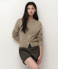 MUSINSA STANDARD WOMAN MUSINSA STANDARD WOMAN Cardigan Layered Round Neck [Size]