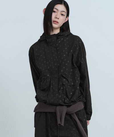 MUSINSA STANDARD WOMAN Women's Polka Dot Windbreaker Jacket (Size S)