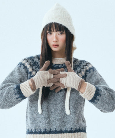 MIXXO Knit Gloves Two-way